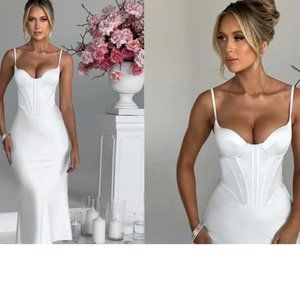 Farrah Midi Dress - Ivory